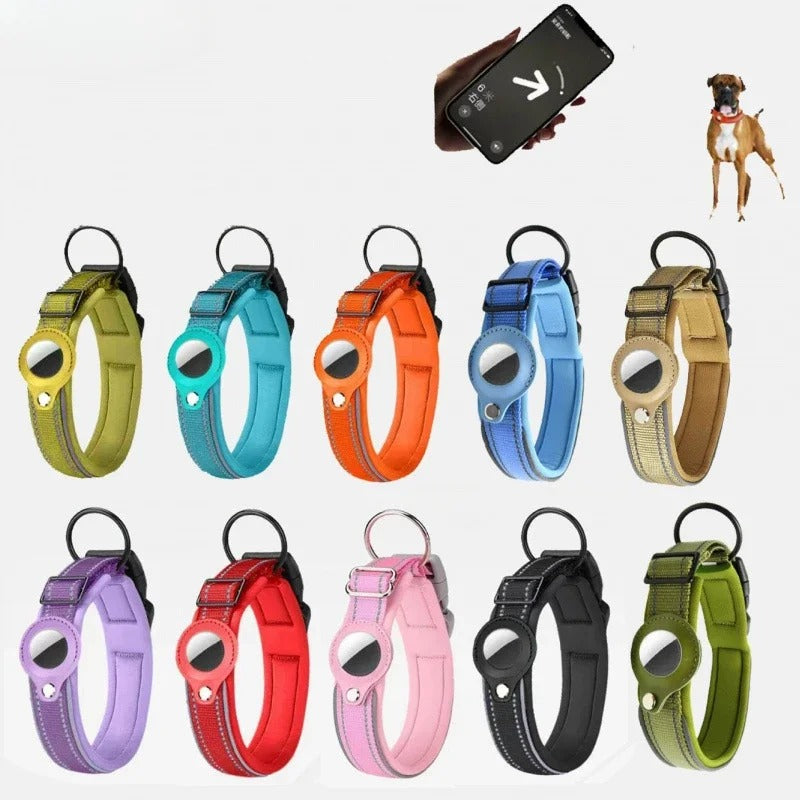 AirTag Adjustable Dog Collar Holder