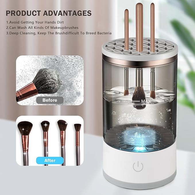 Automatic Make Up brush cleaning kit